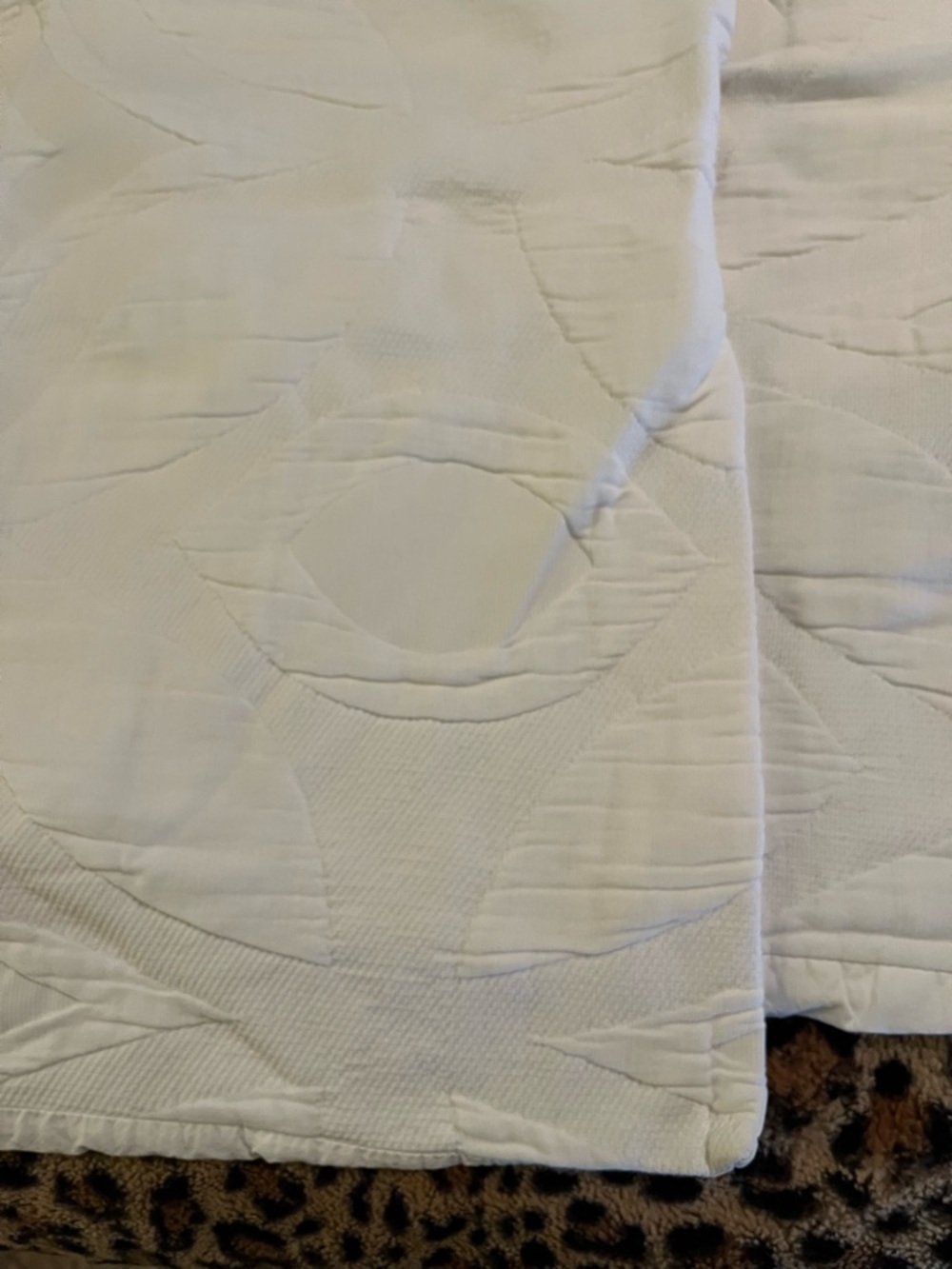Lot of (3) West Elm Euro Shams Square Pillowcases 26X26 Inches White Textured - Picture 6 of 7